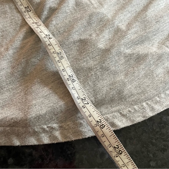 POL grey jersey Dress with white decorative trim and zip back size Small - Picture 11 of 11